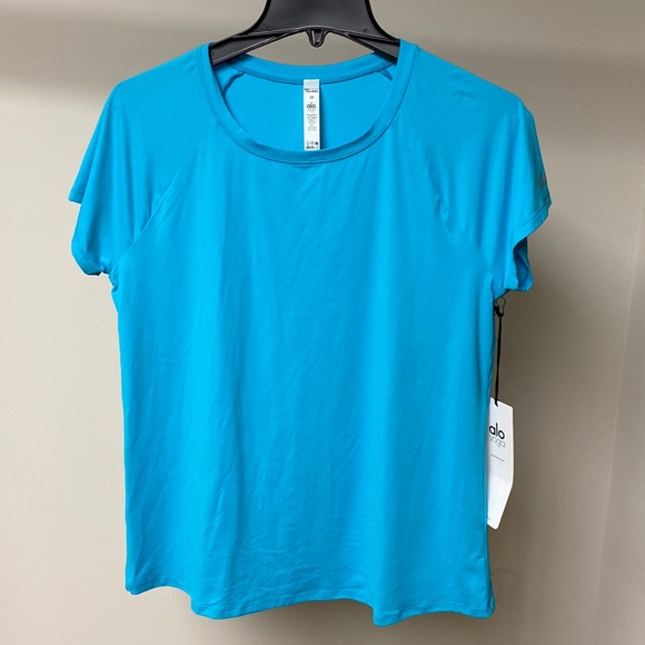 Alo pulse short sleeve aqua - Picture 1 of 2